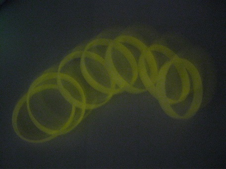 夜光手環晚上(橘光)